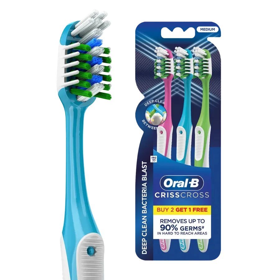 ORAL B MEDIUM CRISSCROSS